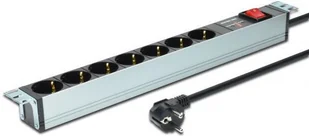 Assmann Listwa zasilająca PDU 19, 1U, 7 moc: 16A, 4000W, aluminiowa, włą (DN-95407) - Listwy zasilające - miniaturka - grafika 2