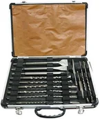 Wiertła - MAKITA D-19180 17 elementów - Zestaw dłut i wierteł skrzynka aluminium - miniaturka - grafika 1