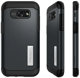 Spigen Etui Slim Armor Samsung Galaxy A5 2017 Metal Slate 145301 - Etui i futerały do telefonów - miniaturka - grafika 2