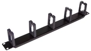 A-LAN Organizer kabli 1U 19" 5 haczyków plastkowych czarny- Alantec SIEAANORG0003 [1276879] - Akcesoria do szaf serwerowych - miniaturka - grafika 2
