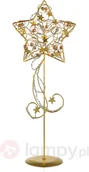Oświetlenie świąteczne - Markslojd Złota lampa dekoracyjna LED Hagaberg - miniaturka - grafika 1