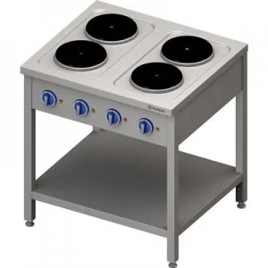 Stalgast Kuchnia wolnostojąca 979500 4-płyty grzewcze 4x2,6 - Piece, kotły  i płyty grzejne gastronomiczne - miniaturka - grafika 3