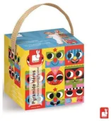 Klocki - Janod Piramida - Ludziki JND02830 - miniaturka - grafika 1