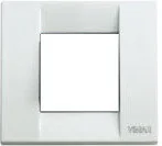 Klawisze i ramki - Vimar Ramka Classic 1-2M metal, biała 17092.01 - miniaturka - grafika 1