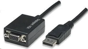 Techly Kabel adapter Techly P-DSP250 DisplayPort na VGA 0,15m aktywny czarny 325325 - Huby USB - miniaturka - grafika 2