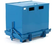 Szafki biurowe - AJ Kontener z dolnym opróżnianiem o poj 1000 l -900x1100x1200mm z pokrywą 259722 - miniaturka - grafika 1