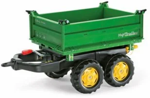 Rolly Toys Przyczepa wywrotka - Mega Trailer Zielona 122004 - Jeździki dla dzieci - miniaturka - grafika 3