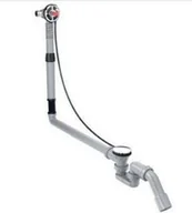 Wylewki do baterii - Hansgrohe AXOR Bouroullec Exafill S wylewka wannowa z odpływem i przelewem do wa - miniaturka - grafika 1