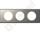 Klawisze i ramki - Legrand Celiane Ramka nikiel aksamit x3 poz/p 069113 - miniaturka - grafika 1