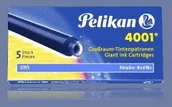 Naboje i atramenty - Pelikan NABOJE AtramentOWE 4001 DŁUGIE GTP/5 NIEBIESKIE 310748 - miniaturka - grafika 1