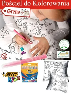 Greno Pościel do Kolorowania Boy + Mazaki 5905164102704 - Pościel dla dzieci - miniaturka - grafika 2