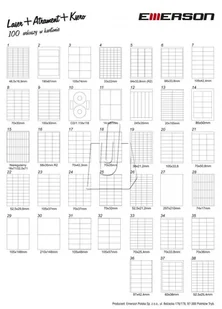 Emerson Etykiety samoprzylepne A4 70mm x 30mm - Etykiety samoprzylepne i bloki etykiet - miniaturka - grafika 2