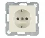 Gniazdka elektryczne - Berker GNIAZDO POJEDYNCZE SCHUKO Z PRZESŁONAMI TORÓW KREMOWE B.KWADRAT - 4123898 (41238982) - miniaturka - grafika 1