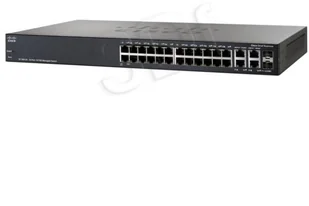 Linksys SF300-24PP 24-port 10/100 PoE+ Managed Switch w/Gig Uplinks SF300-24PP-K9-UK (SF300-24PP-K9-EU) - Switche - miniaturka - grafika 3