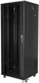 Szafy rack - Lanberg Szafa Szafa INSTALACYJNA STOJĄCA 19"" 32U 600X600 CZARNA FLAT PACK (FF01-6632-12B) - miniaturka - grafika 1