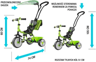 Milly Mally Boby Delux - Rowerki trójkołowe Milly Mally Boby Delux - Rowerki trójkołowe - miniaturka - grafika 4