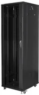 Szafy rack - Lanberg Szafa Szafa INSTALACYJNA STOJĄCA 19"" 42U 600X800 CZARNA FLAT PACK (FF01-6842-12B) - miniaturka - grafika 1