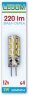 Żarówki LED - Ledom Żarówka LED G4 12V 2W 244506 - miniaturka - grafika 1