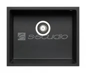 Zlewozmywaki - Teka TETRAGON 50x40 1B UM karbon 70066611 - miniaturka - grafika 1