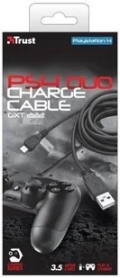 Trust GXT 222 Duo Charge & Play Kabel Dla PS4 Czarny 20165 - Akcesoria do Playstation - miniaturka - grafika 6