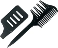 Grzebienie fryzjerskie - Efalock Grzebień do pasemek, szablon w komplecie - miniaturka - grafika 1