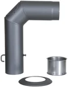 Kominy i akcesoria - Kamino-Flam Kamino-FLAM 331874 zestaw rur kątowych Senotherm, 150 MM, stalowoszary - miniaturka - grafika 1