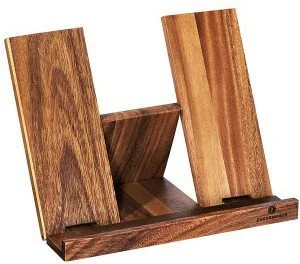 Zassenhaus Stojak pod książkę kucharską,akacja,17x30 x 22 cm ZS-055221 - Pozostałe akcesoria kuchenne - miniaturka - grafika 3
