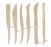 Podkłady do twarzy - KRYOLAN MODELING SET - Zestaw drewnianych szpatułek do modelowania - ART. 60321 KR0321 - miniaturka - grafika 1