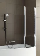 Parawany nawannowe - Aquaform Parawan nawannowy - Modern 2, kolor chrom, szkło przejrzyste 170-0699 (170-06991) - miniaturka - grafika 1