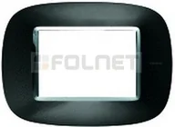 Klawisze i ramki - Bticino Ramka owalna metalizowana 3 moduły - Btcino Axolute HB4803XS - miniaturka - grafika 1