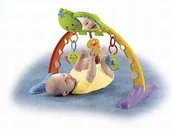 Maty edukacyjne - Fisher Price Muzyczny przyrząd gimnastyczny z żółwiem - miniaturka - grafika 1