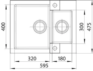 Alveus ROCK 80 TWILIGHT 4218005 - Zlewozmywaki - miniaturka - grafika 2