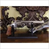 Repliki - broń - Denix SREBRNY ŁAMANY REWOLWER SMITH&WESSON Z 1869 r. - miniaturka - grafika 1