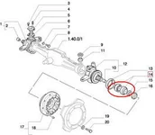 Części i akcesoria do maszyn rolniczych - CNH ŁOŻYSKO PRZEDNIEJ OSI 5164622 - miniaturka - grafika 1