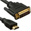 Kable - Sharkoon Kabel HDMI - DVI-D, 1m, czarny - miniaturka - grafika 1