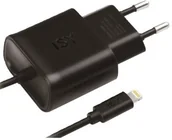 Ładowarki do telefonów - ISY IWC-4100 Lightning Ładowarka sieciowa do iPhone IWC-4100 - miniaturka - grafika 1