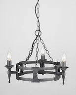 Lampy sufitowe - Elstead Lighting SAXON SAX3 BLK/SIL - miniaturka - grafika 1