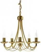 Candellux Żyrandol LAMPA wisząca OPRAWA klasyczna MUZA 35-69170 Patyna płomyk - Lampy sufitowe - miniaturka - grafika 2