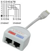 Kable - Lindy 34002 rozdzielacz splitter LAN RJ45 - 1szt - miniaturka - grafika 1