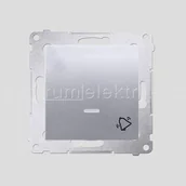 Wyłączniki światła i elektryczne - Kontakt Simon KONTAKT - SIMON S.A. 54 Przycisk DZWONEK Z PODŚWIETLENIEM LED (MOD - miniaturka - grafika 1