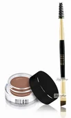 Cienie do powiek - MILANI MILANI - Stay Put Brow Color - Pomada do brwi + dwustronny pędzelek - 03 MEDIUM BROWN MILPCDDPE-03 MEDIUM BROWN - miniaturka - grafika 1