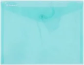 Teczki i skoroszyty - Biella Teczka kopertowa DONAU na zatrzask transparentna zielona C5 DN816-4 - miniaturka - grafika 1