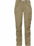 Spodnie narciarskie - Fjällräven Nikka Trousers Curved W 89638 Spodnie Damskie, Beżowy - miniaturka - grafika 1