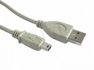 Gembird KABEL USB MINI AM-BM5P 2.0 1.8M (CANON) WHITE (AKGEM001500) - Kable USB - miniaturka - grafika 2