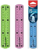 Linijki, ekierki - Maped LINIJKA niełamliwa 15 cm TWISTN FLEX - CORE200 NB-6207 - miniaturka - grafika 1