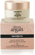 Kremy do twarzy - Macrovita ARGAN & OLIVE MULTI-EFFECTIVE 24-godzinny Krem do cery normalnej i mieszanej 50ml - miniaturka - grafika 1