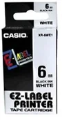 Papier do drukarek - Casio XR-6 WE 6 mm czarny na bialy XR-6WE - miniaturka - grafika 1