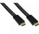 Kable - InLine Kabel HDMI UltraPłaski z Ethernet pozłacany czarny 1m 17011F - miniaturka - grafika 1