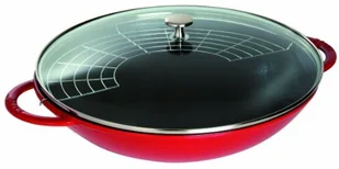 Staub Wok ze szklaną pokrywką 37 cm - wiśniowy 40509-898-0 - Woki - miniaturka - grafika 2