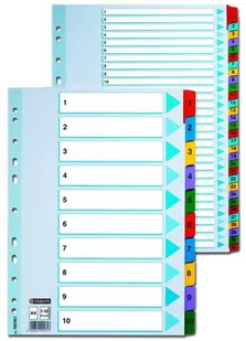 Esselte PRZEKłADKI KARTONOWE MYLAR A4 1-5 100160 - Przekładki do segregatorów - miniaturka - grafika 2